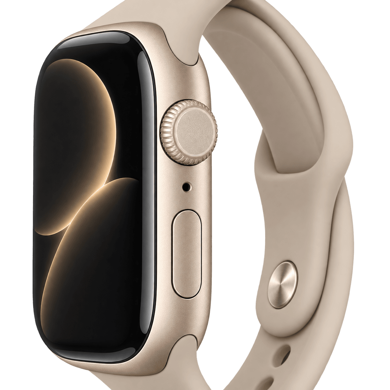 Смарт-часы Apple Watch Series 12, алюминий, 46 мм, Светло-золотой, ремешок песочный