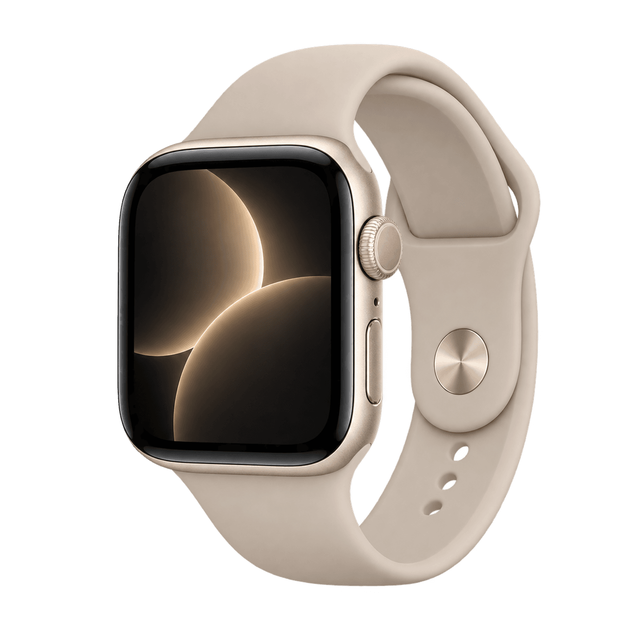 Смарт-часы Apple Watch Series 12, алюминий, 46 мм, Светло-золотой, ремешок песочный