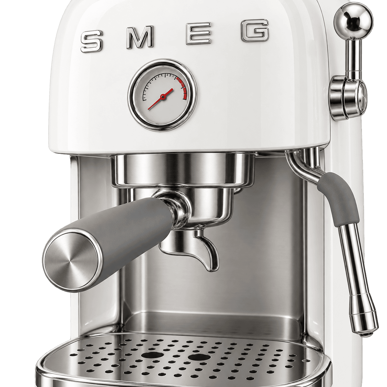 Кофемашина Smeg ECF03, рожковая, Белый