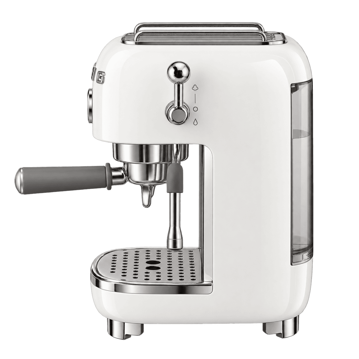 Кофемашина Smeg ECF03, рожковая, Белый