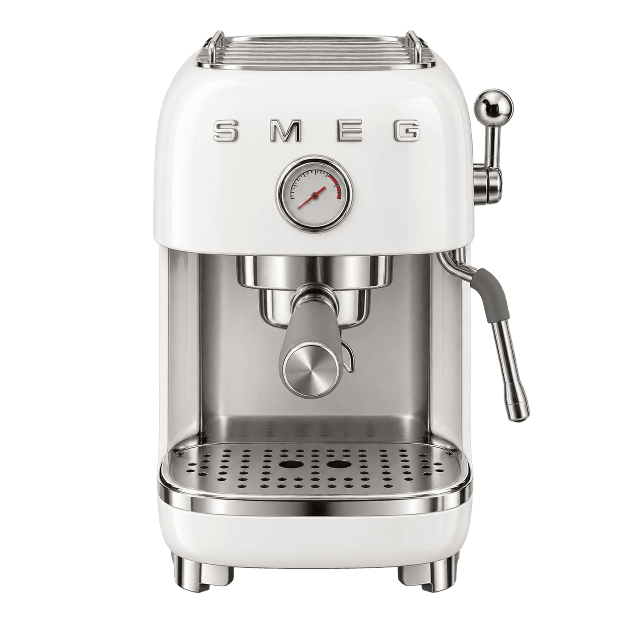 Кофемашина Smeg ECF03, рожковая, Белый