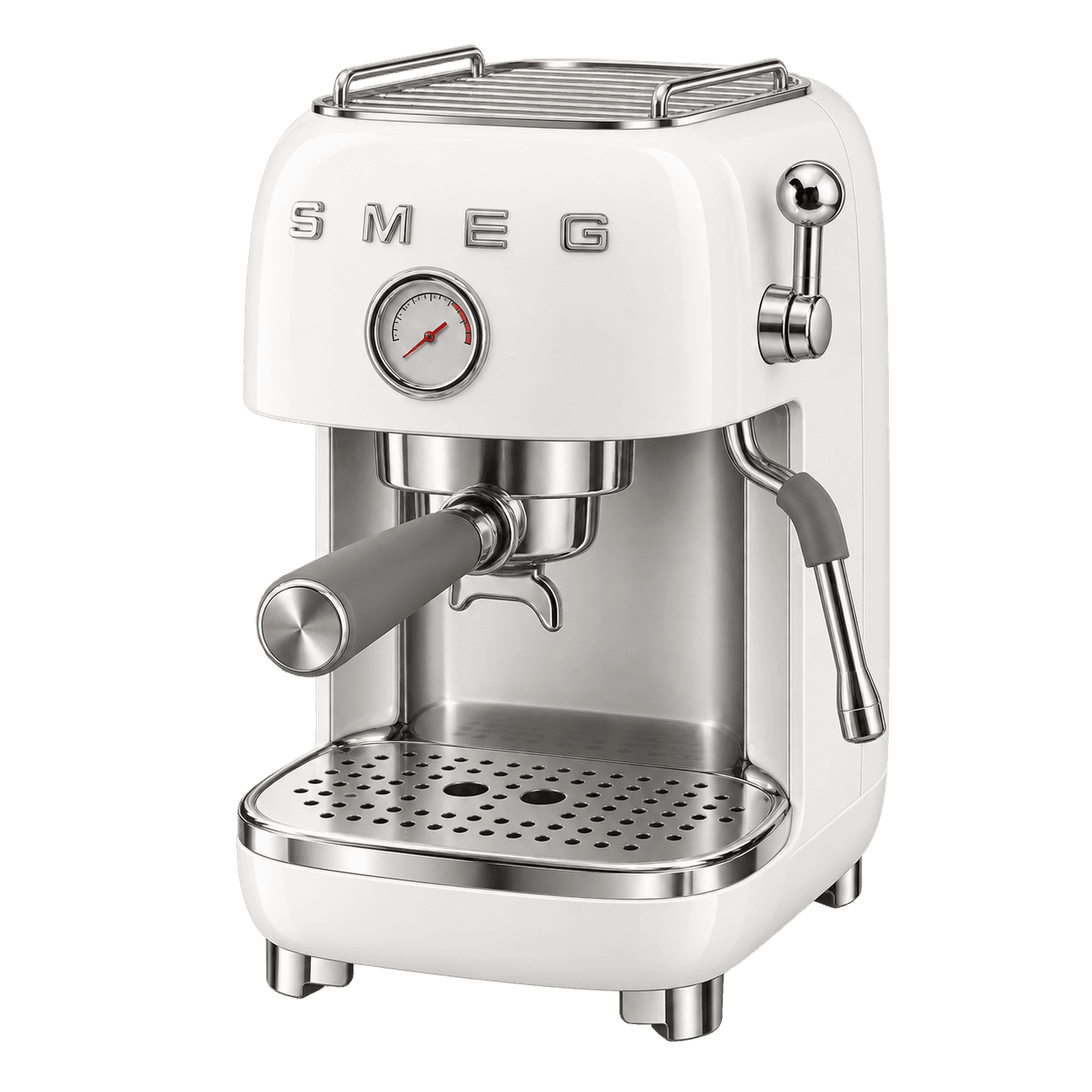 Кофемашина Smeg ECF03, рожковая, Белый